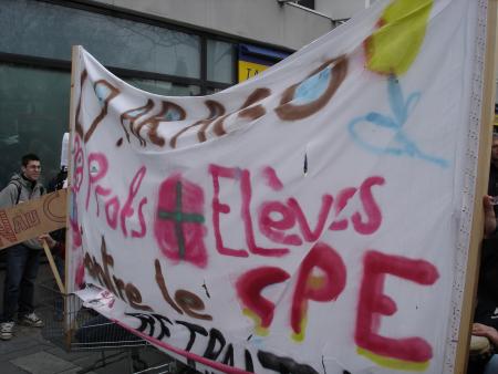 Lycée F.Arago Profs & Eleves Manifestation   1